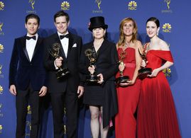 Daniel Palladino, Dhana Rivera Gilbert, Amy Sherman-Palladino, Michael Zegen, and Rachel Brosnahan at an event for The 7