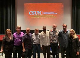 Moderating PGA Panel on Music in Film at CSUN on November 9, 2019