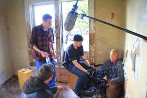 Nick Sanford, Jason Gwynn, Matt Bauske, and Cole Rachal in The Harvesters (2017)