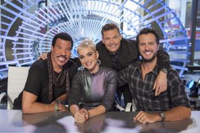 Lionel Richie, Ryan Seacrest, Luke Bryan, and Katy Perry in American Idol (2002)