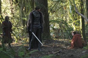 Robert Carlyle, Brandon Spink, and Torstein Bjørklund in Once Upon a Time (2011)