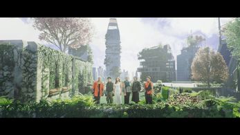 SB19, Pablo Nase, Stell Ajero, Ken Suson, Josh Cullen Santos, Justin De Dios, and Sarah Geronimo in SB19 and Sarah G: Ac