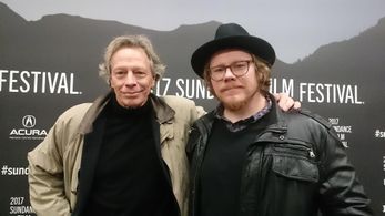 Tad Jones with son Ben York Jones, Sundance 2017. Ben's NEWNESS premiere at Eccles.