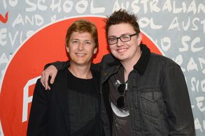 Johan Earl, Adrian Powers @ Battle Ground advance screening in Los Angeles