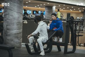 Song Joong-ki and Kwak Dong-yeon in Vincenzo (2021)