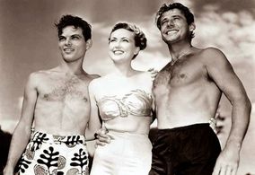 Tanis Chandler, Eric Feldary, and Dickie Moore in 16 Fathoms Deep (1948)