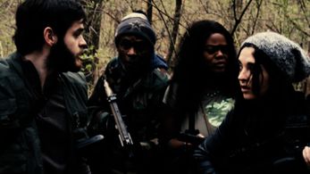 Will Wreggelsworth, Ray Powell, Banza Pandora J. Townsend, and Erin Perez in 6 Feet Below Hell (2017)