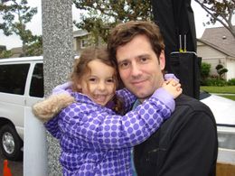 Kayla Madison on set for Bones 