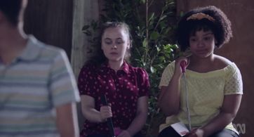 Still of Jessica Faulkner and Zenya Carmellotti in The Inbestigators