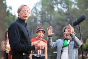 Tad Jones as Ned Walker and DP David Jean Schweitzer, The Dense (2015)