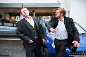 Top Dog, Leo Gregory punching Dominic Kinnaird