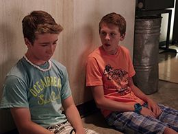 Jacob Bertrand and Cooper Roth in Kirby Buckets (2014)