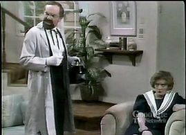 Randy Josselyn, Carol Mansell, and Ronnie Schell in Down to Earth (1984)