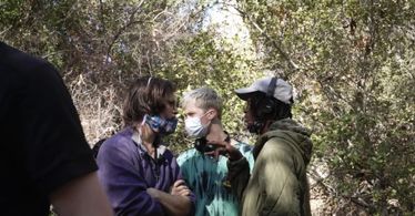 Jakobe' Dempsey on the set of 'The Vakarian Star'