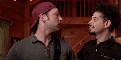 Matthew Wise and Joe Bandelli - on the set of Cabin Fear (Seclusion)