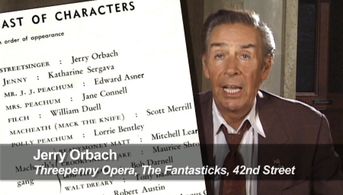 JERRY ORBACH from the Rick McKay film, GREENWICH VILLAGE- A WORLD APART (2015)