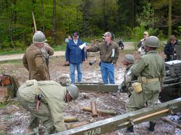 Director, Robert Child, on location at St. Vith Belgium, May 2010, shooting, The Wereth Eleven (2011).