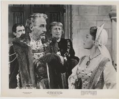 Patrick Cargill, Fernand Fabre, Glynis Johns, and Anthony Sharp in The Sword and the Rose (1953)