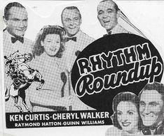 Ken Curtis, Hal Hopper, Jo Stafford, Cheryl Walker, Clark Yocum, The Pied Pipers, and Alan Storr in Rhythm Round-Up (194