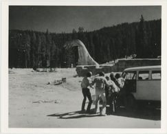 Richard Cardella, Kacey Cobb, and Bob Hyman in The Crater Lake Monster (1977)