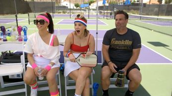 Randall Emmett, Scheana Shay, and Ariana Madix in Vanderpump Rules: Welcome to Rachella! (2021)