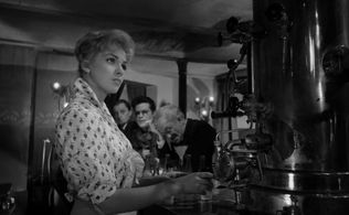 Zbigniew Cybulski, Ewa Krzyzewska, Stanislaw Milski, and Adam Pawlikowski in Ashes and Diamonds (1958)