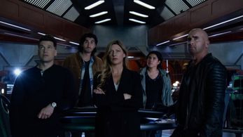 Dominic Purcell, Shayan Sobhian, Nick Zano, Jes Macallan, and Lisseth Chavez in DC's Legends of Tomorrow (2016)