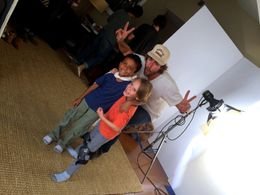 Kai Wener on set of Evolve 