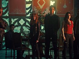David Castro, Isaiah Mustafa, Emeraude Toubia, Katherine McNamara, Dominic Sherwood, and Matthew Daddario in Shadowhunte