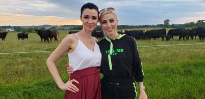 With Lika Osipova after filming