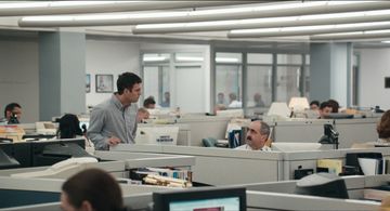 Still of Mark Ruffalo and Gene Amoroso in Spotlight (2015)