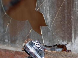 End of shoot celebration remnants.