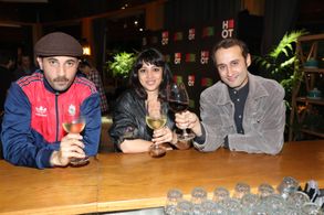 Maisa Abd Elhadi, Riyad Sliman, and Ala Dakka at an event for Nafas (2019)