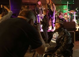 Per-Ingvar Tomren at the filming of the Sarke concert during the 