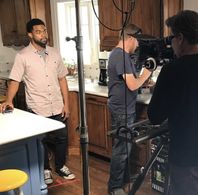 Joshua Triplett on Set