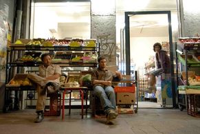Chad Chenouga, Nicolas Cazalé, and Clotilde Hesme in The Grocer's Son (2007)