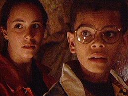 Luke Carroll and Petra Yared in Sky Trackers (1994)