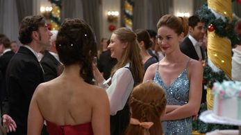 Danica McKellar, Alexandra Evans, and Ellie Botterill in Crown for Christmas (2015)