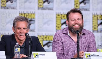 Ben Stiller and Dan Erickson at an event for Severance (2022)