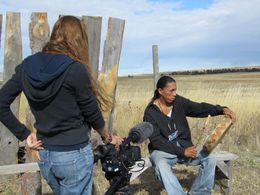 Jennifer Jessum and Tee Iron Cloud in Good Wolf Voice (2013)