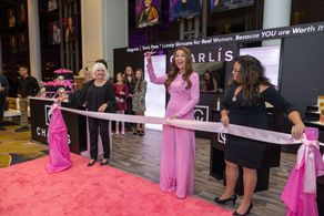 Pink Ribbon Cutting at CHARLÍS Skincare Launch