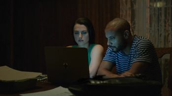 Brandon Jay McLaren and Katie McGrath in Slasher (2016)