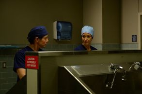 Jennifer Beals and Scott Wolf in The Night Shift (2014)