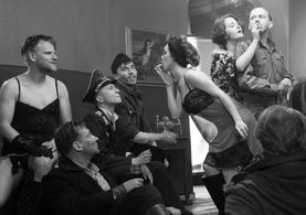 Max Hubacher, Milan Peschel and Eugenie Anselin in DER HAUPTMANN