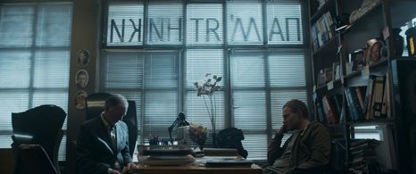 Ihor Ciszkewycz and Vitaliy Saliy in I Work at the Cemetery (2021)