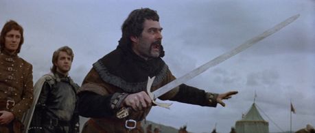 Terence Bayler, Stephan Chase, and John Stride in Macbeth (1971)