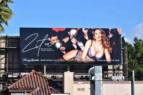 Honey Birdette lingerie campaign on Sunset Blvd