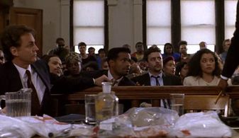 Still of Ice-T, Mario Van Peebles, Chris Judd, Vanessa Williams and Ron Millkie in New Jack City