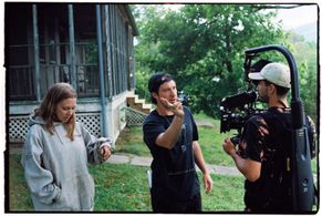 Amanda Seyfried, Eli Powers, and Aidan Sheldon
