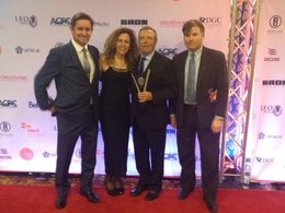 At the Leo Awards for The Timekeeper, with best actor, Tom McBeath